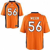 Nike Men & Women & Youth Broncos 56 Al Wilson Orange Team Color Game Jersey